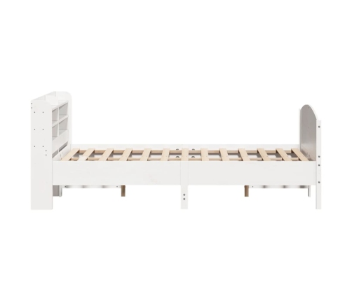 Estructura de cama sin colchón madera maciza de pino 160x200 cm