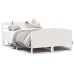 Estructura de cama sin colchón madera de pino blanca 120x200 cm