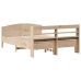 Estructura de cama sin colchón madera maciza de pino 140x190 cm