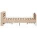 Estructura de cama sin colchón madera maciza de pino 120x190 cm