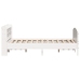 Estructura de cama sin colchón madera maciza blanca 120x190 cm