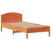 Estructura de cama sin colchón madera maciza marrón 90x190 cm