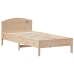 Estructura de cama sin colchón madera maciza pino 75x190 cm