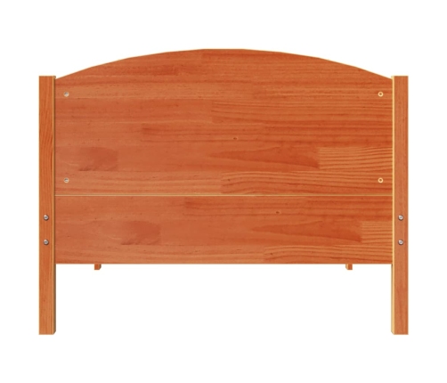 Estructura de cama sin colchón madera maciza marrón 75x190 cm