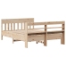 Estructura de cama sin colchón madera de pino blanca 140x200 cm