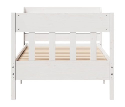 Estructura cama sin colchón madera maciza pino blanca 100x200cm
