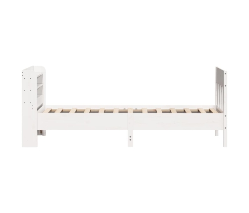 Estructura cama sin colchón madera maciza pino blanca 100x200cm