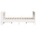 Estructura de cama sin colchón madera de pino blanca 140x190 cm