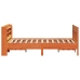 Estructura de cama sin colchón madera maciza marrón 120x190 cm