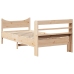 Estructura de cama con cabecero madera maciza pino 75x190 cm