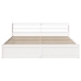 Estructura cama cabecero madera maciza pino blanco 180x200 cm