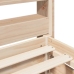 Estructura de cama sin colchón madera maciza de pino 160x200 cm