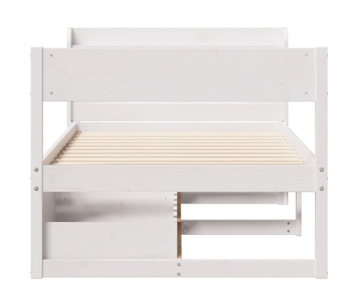 Estructura cama sin colchón madera maciza pino blanca 100x200cm