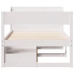 Estructura cama sin colchón madera maciza pino blanca 100x200cm