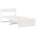 Estructura cama sin colchón madera maciza pino blanca 100x200cm