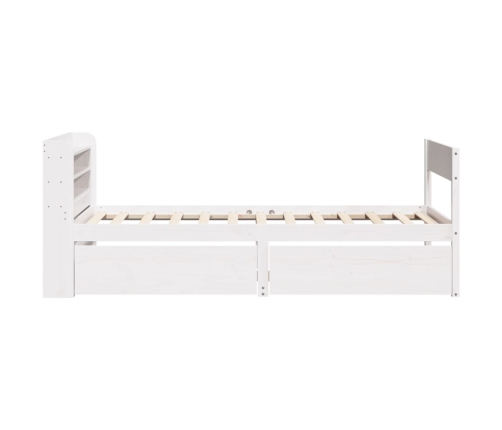 Estructura cama sin colchón madera maciza pino blanca 100x200cm