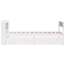 Estructura cama sin colchón madera maciza pino blanca 100x200cm