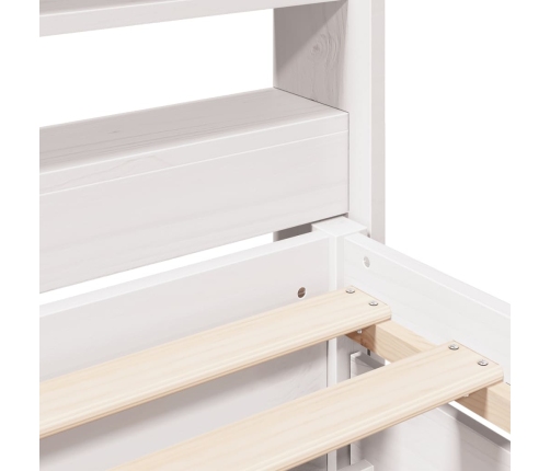Estructura cama sin colchón madera maciza pino blanca 100x200cm