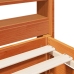 Estructura de cama sin colchón madera maciza marrón 120x190 cm