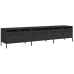 Mueble para TV acero laminado en frío negro 202x39x43,5 cm