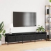 Mueble para TV acero laminado en frío negro 202x39x43,5 cm