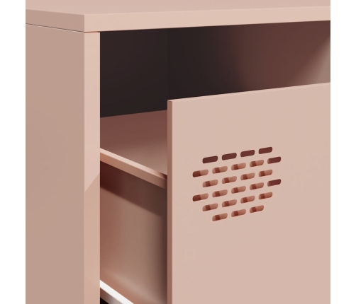 Mueble para TV acero laminado en frío rosa 202x39x43,5 cm