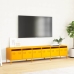 Mueble TV acero laminado en frío amarillo mostaza 202x39x43,5cm