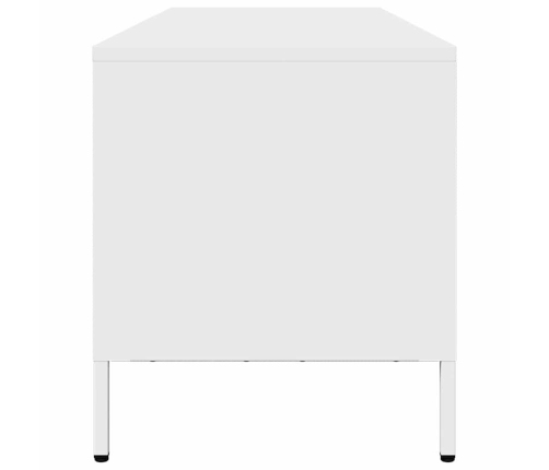 Mueble para TV acero laminado en frío blanco 202x39x43,5 cm