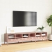 Mueble para TV acero laminado en frío rosa 202x39x43,5 cm