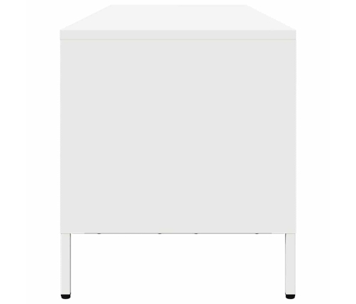 Mueble para TV acero laminado en frío blanco 202x39x43,5 cm