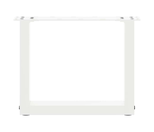 Patas de mesa de centro forma U 2uds acero blanco 30x(30-31) cm