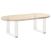 Patas de mesa de centro forma U 2uds acero blanco 30x(30-31) cm