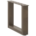 Patas de mesa centro forma U 2uds acero natural 40x(30-31) cm
