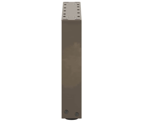 Patas de mesa centro forma U 2uds acero natural 40x(30-31) cm