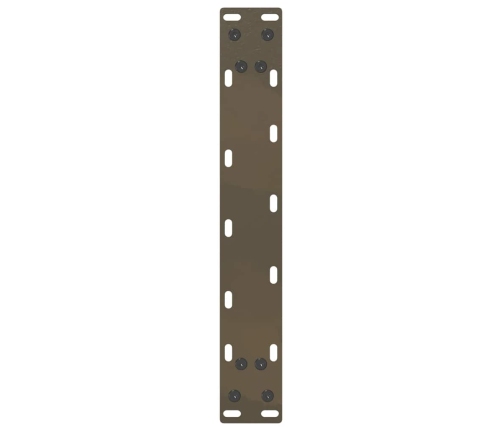 Patas de mesa centro forma U 2uds acero natural 40x(30-31) cm