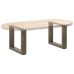 Patas de mesa centro forma U 2uds acero natural 40x(30-31) cm