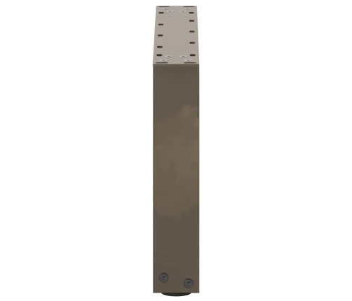 Patas de mesa centro forma U 2uds acero natural 50x(30-31) cm