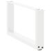 Patas de mesa de centro forma U 2uds acero blanco 60x(30-31) cm