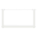 Patas de mesa de centro forma U 2uds acero blanco 60x(30-31) cm