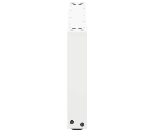 Patas de mesa de centro forma U 2uds acero blanco 60x(30-31) cm