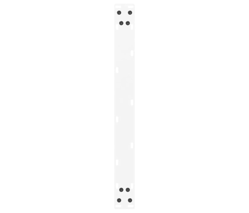 Patas de mesa de centro forma U 2uds acero blanco 60x(30-31) cm