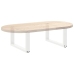 Patas de mesa de centro forma U 2uds acero blanco 60x(30-31) cm