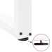 Patas de mesa de centro forma U 2uds acero blanco 60x(30-31) cm
