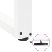 Patas de mesa de centro forma U 2uds acero blanco 70x(30-31) cm