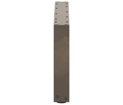 Patas de mesa centro forma U 2uds acero natural 70x(30-31) cm
