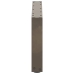 Patas de mesa centro forma U 2uds acero natural 70x(30-31) cm