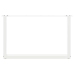 Patas de mesa de centro forma U 2uds acero blanco 60x(42-43) cm