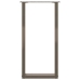 Patas mesa centro forma U 2uds acero natural 38x(72-73)cm acero