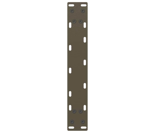 Patas mesa centro forma U 2uds acero natural 38x(72-73)cm acero