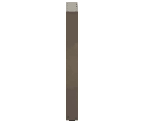 Patas para mesa comedor forma U 2uds acero natural 50x(72-73)cm
